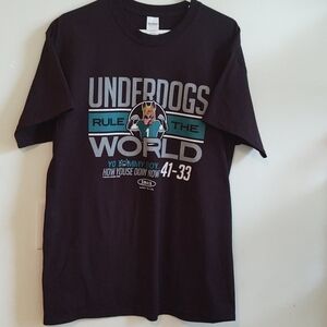 Underdogs will rule the world men's black T-shirt